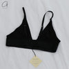 BASERANGE Bamboo Fiber and Cotton Wire-Free Wide-Brimmed Bra Collection Soft Underwear France BAS-BRTR-BL-000-HEI Black BRTR-BL (BRTR)